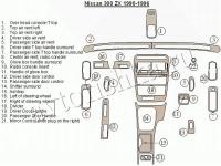 Декоративные накладки салона Nissan 300ZX 1990-1996 базовый набор