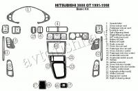 Декоративные накладки салона Mitsubishi 3000GT 1991-1998 базовый набор