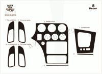 Alfa Romeo 159 2005-2011 декоративные накладки (отделка салона) под дерево, карбон, алюминий