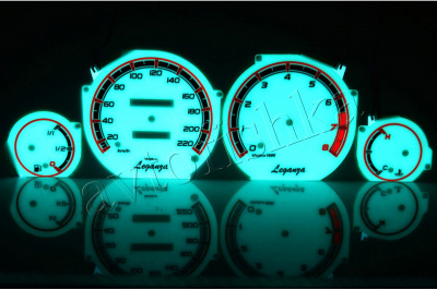 Daewoo Leganza светодиодные шкалы (циферблаты) на панель приборов - дизайн 2